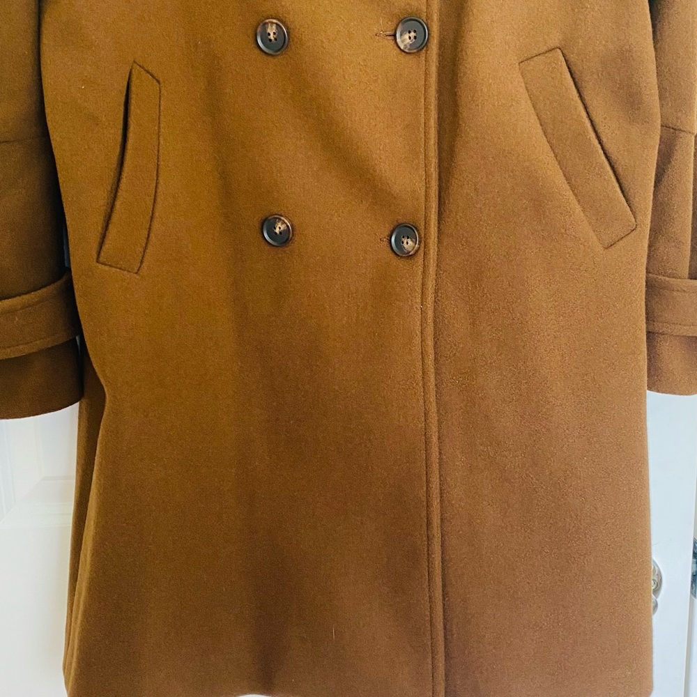 Double Button Raglan Sleeve Overcoat - Picture 11 of 14